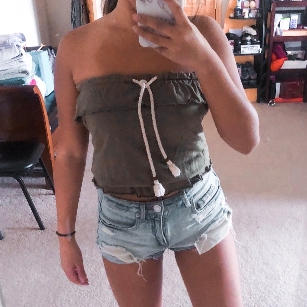 Green tube top